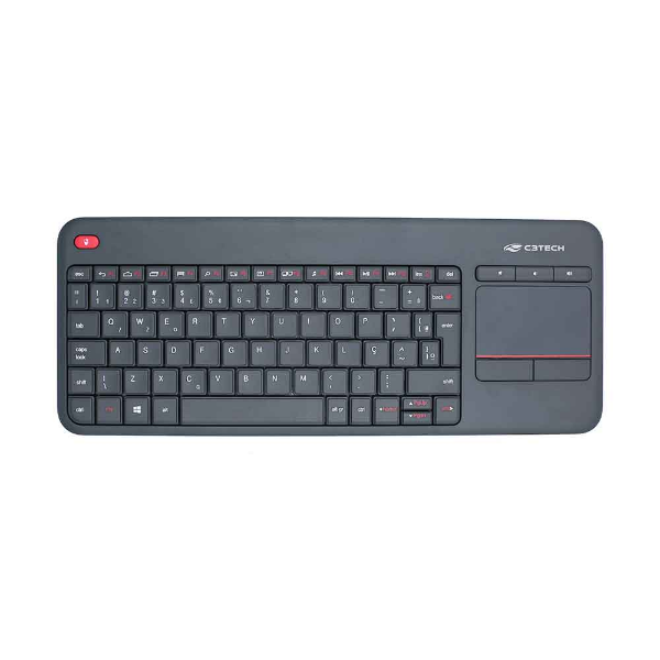 Imagem de TECLADO C3TECH S/FIO C/ TOUCHPAD K-WT200BK