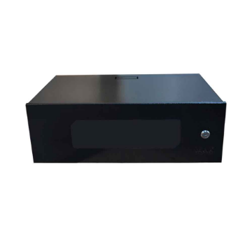 Imagem de MINI RACK MAX ELETRON 19 POL 3U X 350MM ACRILICO PRETO C/ 02 CHAVES - 4040 (MONTADO)