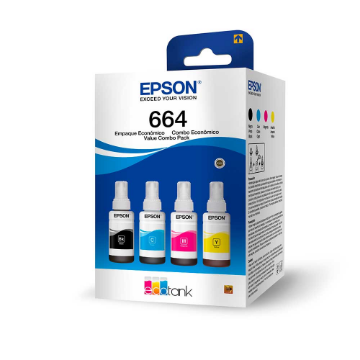 Imagem de KIT GARRAFA EPSON 4 CORES T664