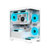 Imagem de GABINETE GAMER K-MEX AQUARIO CG-W1F9 MICRO POSEIDON BRANCO MICRO ATX SEM COOLER