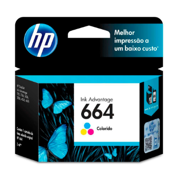 Imagem de CARTUCHO HP F6V28AB N 664 TRICOLOR