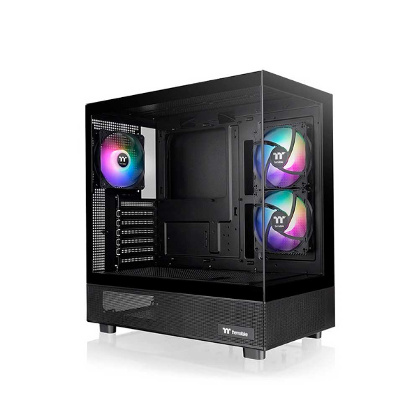 Imagem de GABINETE GAMER THERMALTAKE VIEW 270 PLUS TG ARGB BLACK 3 FANS - CA-1Y7-00M1WN-01