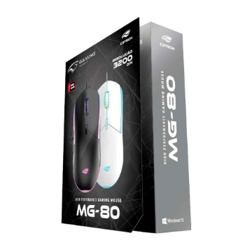 Imagem de MOUSE GAMER C3TECH COM FIO USB MG-80WH BRANCO