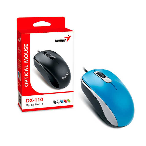 Imagem de MOUSE GENIUS DX-110 OPTICO USB AZUL