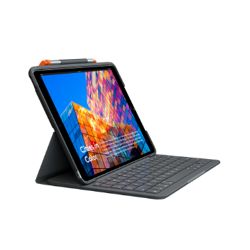 Imagem de CAPA COM TECLADO LOGITECH SLIM FOLIO P/ IPAD 3°GERACAO PRETO - 920-009482