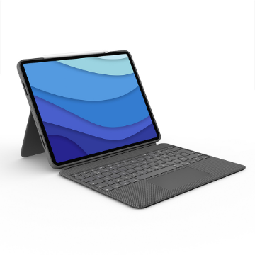 Imagem de CAPA COM TECLADO LOGITECH COMBO TOUCH P/ IPAD PRO 12,9'' 5° GERACAO -  920-010097