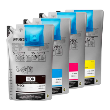 Mostrar detalhes de KIT TINTA ULTRACHROME EPSON CMYK Imagem de KIT TINTA ULTRACHROME EPSON CMYK