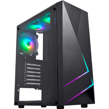 Imagem de GABINETE GAMER K-MEX KRATOS 2 CG-45TP PRETO - CG45TPRH001CB0X