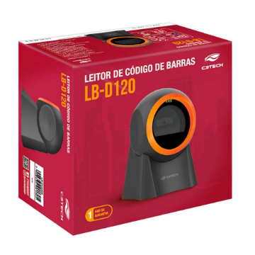 Imagem de LEITOR DE CODIGO DE BARRAS C3TECH 1D/2D USB LB-D120BK