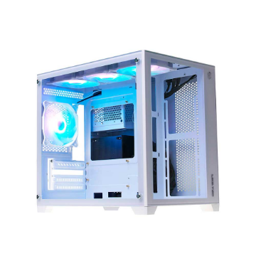 Imagem de GABINETE GAMER LIKETEC KIRRA SNOW ARGB COM FAN MICRO ATX BRANCO 2040