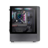 Imagem de GABINETE GAMER THERMALTAKE S200TG ARGB MID T. TGLASS BLACK C/ FONTE  650W - CA-3X2-65M1WZ-00