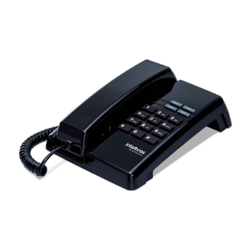 Imagem de TELEFONE INTELBRAS TC 50 PREMIUM 4080086 COM FIO MESA/PAREDE PRETO