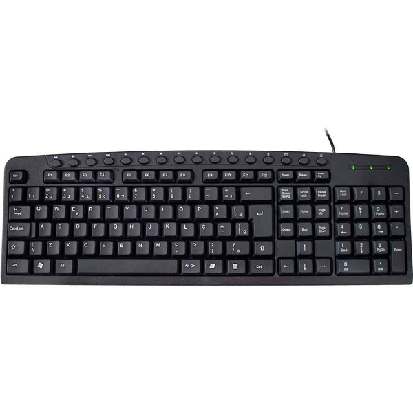 Imagem de TECLADO K-MEX MULTIMIDIA KM-2928 PRETO