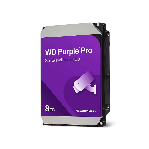 Imagem de HDD WD PURPLE PRO 8 TB PARA SEGURANCA / VIGILANCIA / DVR - WD8002PURP