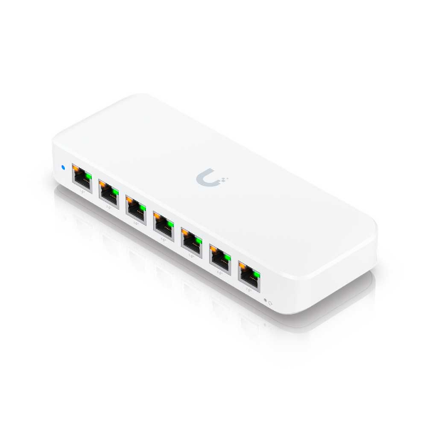 Imagem de SWITCH UBIQUITI GERENCIAVEL 08 PORTAS GIGABIT COM 7 PORTAS POE+ USW-ULTRA-210W BR