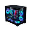 Imagem de GABINETE GAMER LIKETEC MAD ROCK BLACK ARGB COM FAN MICRO ATX PRETO 2041