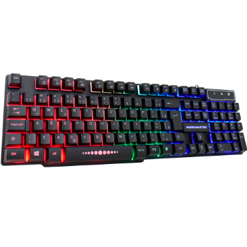 Imagem de TECLADO GAMER K-MEX KM-5228 RGB RAINBOW ANTI GHOST PRETO - KM5228U0001CB1X