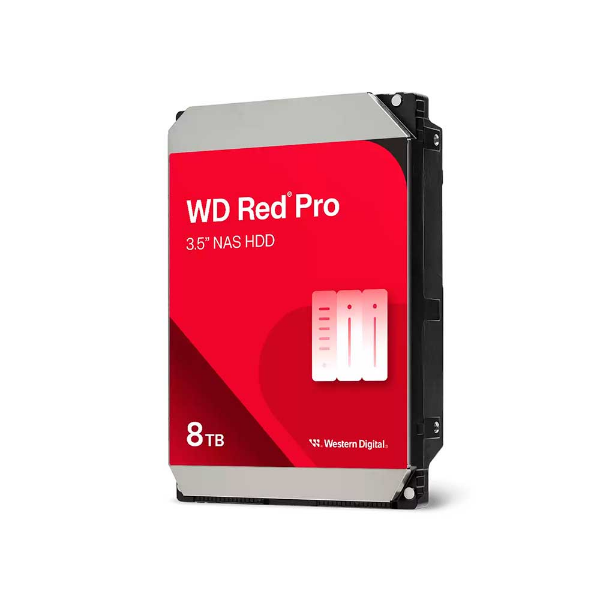 Imagem de HDD WD RED PRO 8 TB NAS PARA SERVIDOR 24X7 - WD8005FFBX