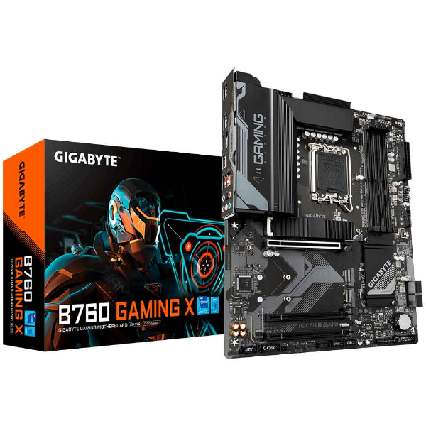 Imagem de PLACA MAE (INTEL) GIGABYTE B760 GAMING X DDR5 LGA1700 12° E 13° GERACAO