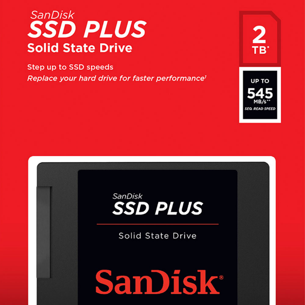 Imagem de SSD SANDISK PLUS 2TB - SDSSDA-2T00-G26