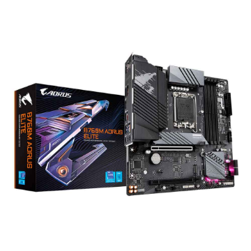 Imagem de PLACA MAE (INTEL) GIGABYTE B760M AORUS ELITE DDR5 LGA1700 12° E 13° GERACAO