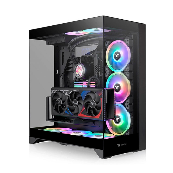 Imagem de GABINETE GAMER THERMALTAKE E550 TG BLACK MID TOWER 3 TEMPERED GLASS CA-1Z8-00M1WN-00