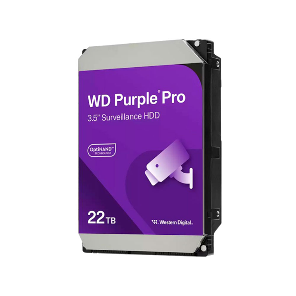 Imagem de HDD WD PURPLE 22 TB PARA SEGURANCA / VIGILANCIA / DVR - WD221PURP