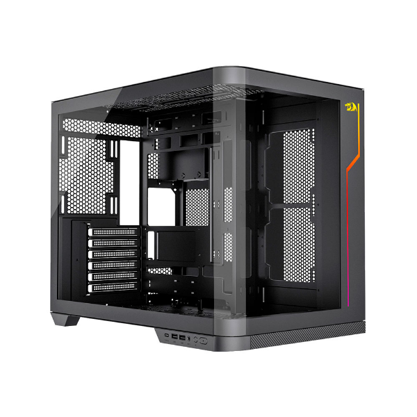 Imagem de GABINETE GAMER REDRAGON WIDELOAD EXTREME PRETO VIDRO CURVADO  CA-605B