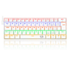 Imagem de TECLADO GAMER REDRAGON LAKSHMI RAINBOW BRANCO SWITCH AZUL - K606W-R