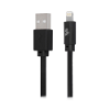 Imagem de CABO SANTANA LIGHTNING PARA USB A 5GB FLAT 1.20M PRETO - 018-0032