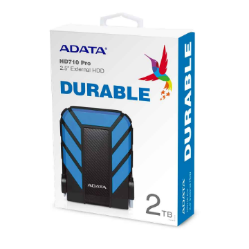 Imagem de HDD EXTERNO 2TB ADATA  AZUL 2,5" PORTATIL USB 3.1 HD710 PRO - ANTI-QUEDA, PROVA D'AGUA.