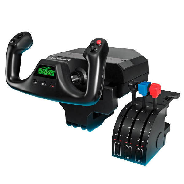 Imagem de CONTROLE SIMULACAO DE VOO SAITEK LOGITECH PRETO - 945-000023