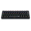 Imagem de TECLADO GAMER REDRAGON LAKSHMI RAINBOW PRETO SWITCH AZUL - K606R