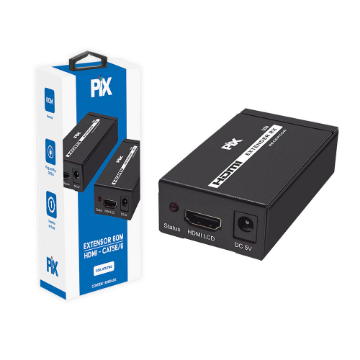 Mostrar detalhes de EXTENSOR HDMI CAT5E/6 1080P 60 METROS PIX - 075-7160 Imagem de EXTENSOR HDMI CAT5E/6 1080P 60 METROS PIX - 075-7160