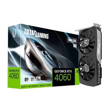 Mostrar detalhes de PLACA DE VIDEO ZOTAC GEFORCE RTX 4060 TWIN EDGE OC 8GB GDDR6 128BITS ZT-D40600H-10M Imagem de PLACA DE VIDEO ZOTAC GEFORCE RTX 4060 TWIN EDGE OC 8GB GDDR6 128BITS ZT-D40600H-10M