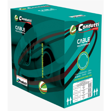 Mostrar detalhes de CABO MULTICAMERAS 4P (P/USO CFTV) PT CX0300M - 6104 - CONDUTTI Imagem de CABO MULTICAMERAS 4P (P/USO CFTV) PT CX0300M - 6104 - CONDUTTI