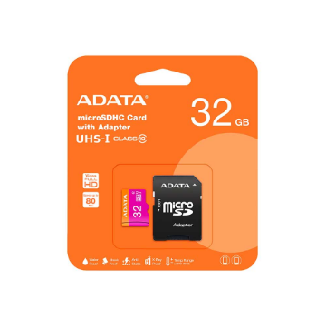 Mostrar detalhes de CARTAO DE MEMORIA SD ADATA CLASS 10UHS-I 32GB (MICRO + ADAPTADOR) AUSDH32GUICL10-RA1 Imagem de CARTAO DE MEMORIA SD ADATA CLASS 10UHS-I 32GB (MICRO + ADAPTADOR) AUSDH32GUICL10-RA1