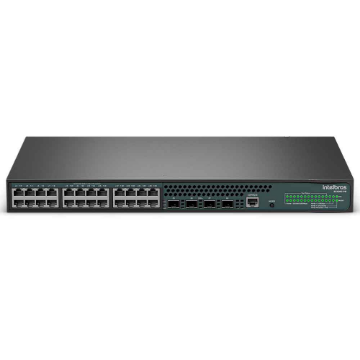 Mostrar detalhes de SWITCH INTELBRAS GERENCIAVEL L3 24 PORTAS GIGABIT POE 370W MAIS 4 PORTAS SFP+ S2328G-PB - 4760108 Imagem de SWITCH INTELBRAS GERENCIAVEL L3 24 PORTAS GIGABIT POE 370W MAIS 4 PORTAS SFP+ S2328G-PB - 4760108