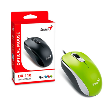 Mostrar detalhes de MOUSE GENIUS DX-110 OPTICO USB VERDE Imagem de MOUSE GENIUS DX-110 OPTICO USB VERDE