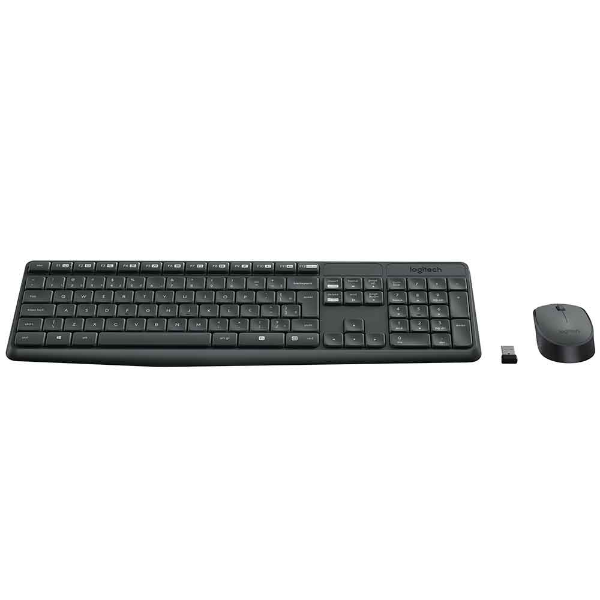 Imagem de KIT MOUSE E TECLADO LOGITECH MK235 SEM FIO PRETO (B2B) - 920-007903