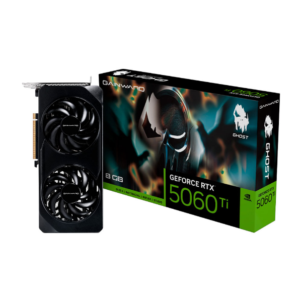 Imagem de PLACA DE VIDEO GAINWARD GEFORCE RTX 5060 TI GHOST 8GB GDDR7 128BITS NE7506T019P1-GB2062B