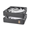 Imagem de KIT COOLER THERMALTAKE TT CT120 EX ARGB BLACK PREMIUM EDITION 3-FAN PACK - CL-F181-PL12SW-A