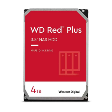 Mostrar detalhes de HDD WD RED PLUS 4 TB NAS PARA SERVIDOR 24X7 - WD40EFPX Imagem de HDD WD RED PLUS 4 TB NAS PARA SERVIDOR 24X7 - WD40EFPX