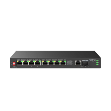 Mostrar detalhes de SWITCH INTELBRAS 10 PORTAS GIGABIT 8 POE EXTENDER +1 PORTA SFP E 01 LAN UPLINK S1110G-PA - 4760120 Imagem de SWITCH INTELBRAS 10 PORTAS GIGABIT 8 POE EXTENDER +1 PORTA SFP E 01 LAN UPLINK S1110G-PA - 4760120