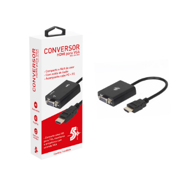Mostrar detalhes de CONVERSOR DE VIDEO HDMI PARA VGA SAIDA R/L C/ CABO P2ST 5+ - 075-0823 Imagem de CONVERSOR DE VIDEO HDMI PARA VGA SAIDA R/L C/ CABO P2ST 5+ - 075-0823