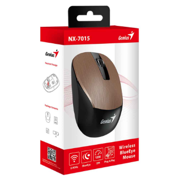 Mostrar detalhes de MOUSE GENIUS NX-7015 SEM FIO BROWN Imagem de MOUSE GENIUS NX-7015 SEM FIO BROWN