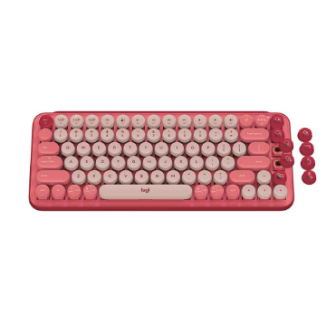 Mostrar detalhes de TECLADO MECANICO LOGITECH POP KEYS SEM FIO ROSA - 920-010712 Imagem de TECLADO MECANICO LOGITECH POP KEYS SEM FIO ROSA - 920-010712