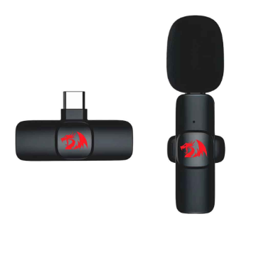 Imagem de MICROFONE DE LAPELA SEM FIO REDRAGON ATHAN PRETO GM93