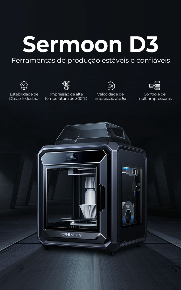 Imagem de IMPRESSORA 3D CREALITY SERMOON D3 - 1002070040 Imagem de IMPRESSORA 3D CREALITY SERMOON D3 - 1002070040