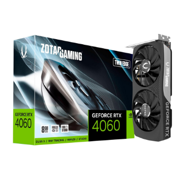 Mostrar detalhes de PLACA DE VIDEO ZOTAC GEFORCE RTX 4060 TWIN EDGE 8GB GDDR6 128BITS ZT-D40600E-10M Imagem de PLACA DE VIDEO ZOTAC GEFORCE RTX 4060 TWIN EDGE 8GB GDDR6 128BITS ZT-D40600E-10M